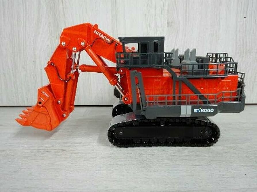 ミニカー 1/87 HITACHI 日立 EX8000 旧型 大型ショベルカー